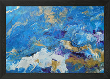 Acrylic pour abstract Framed