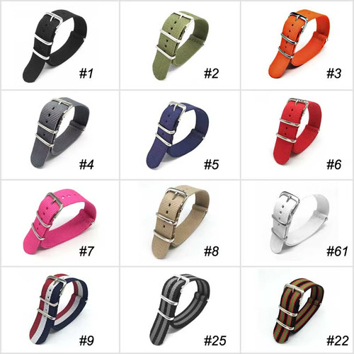 Nato watch strap nylon - strap, buckle