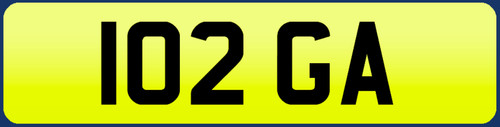 Private plate 102 - plate, ga