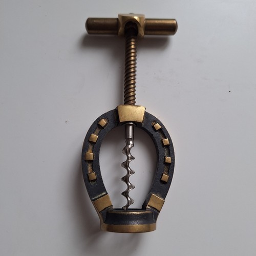 Antique solid brass horseshoe - antique,