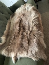 Real Fur Pelt Rug Approx 43" x