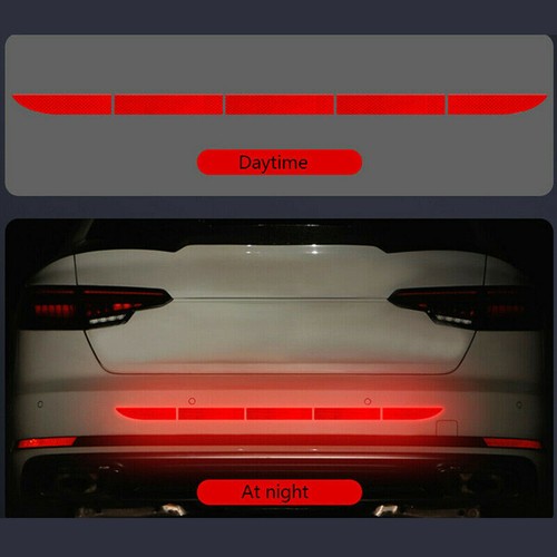 Red reflective car warn strip - car,