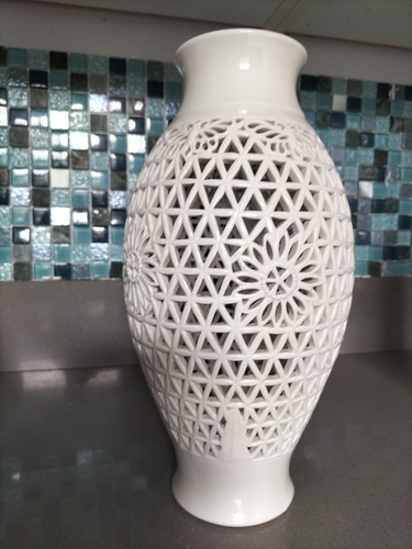 Blanc chine lamp - chine, base/vase