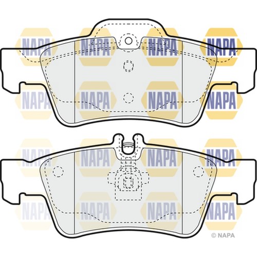 Brake pads set - pads, mercedes