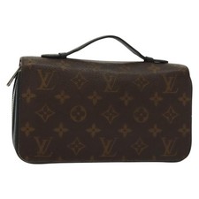 LOUIS VUITTON Monogram Macassar Zippy XL Long Wallet M61506 LV Auth 140217