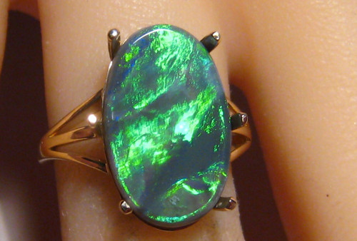 Large australian black opal - australian,