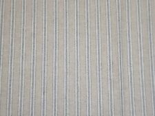 Ticking Stripe Linen Look Cotton Rich Curtain Upholstery Fabric - 108" Wide