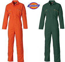 MENS DICKIES REDHAWK ZIP FRONT COVERALL OVERALLS BOILERSUIT WD4839 ORANGE