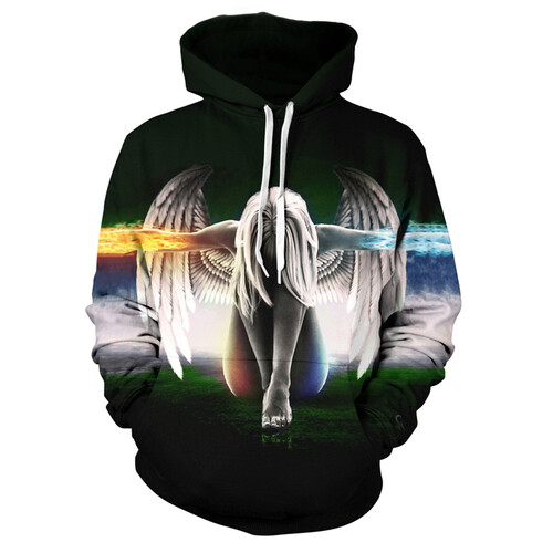 Women men print hoodies - women,