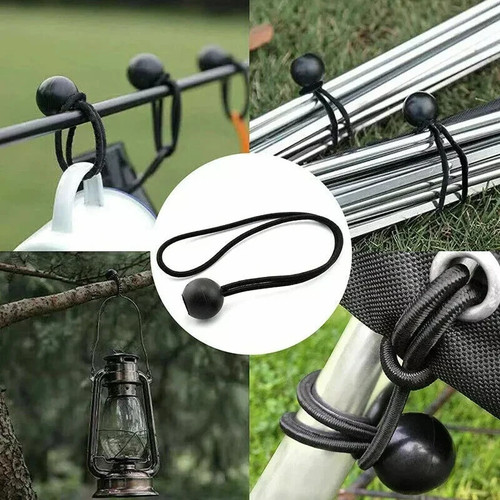 Bungee ball elastic cord black - ball,