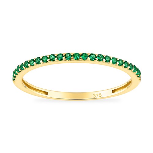 9ct yellow gold green - yellow,