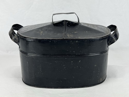 Antique black painted - antique, tin