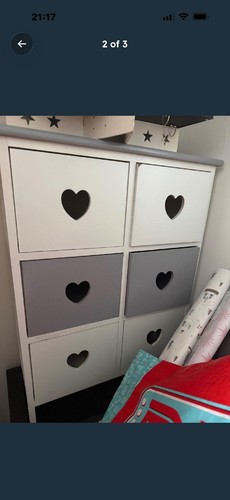 White wardrobe and drawers - wardrobe,