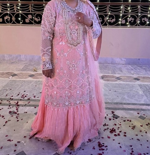 Baby pink lengha piece - lengha,