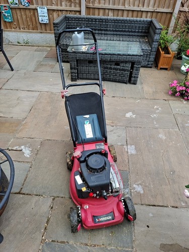Sovereign petrol mower starts - sovereign,