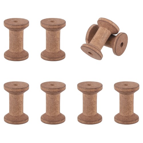 8pcs wooden spools - 8pcs, of