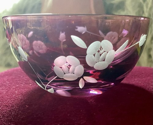 Vintage cranberry glass - vintage,