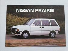 NISSAN PRAIRIE SALES BROCHURE
