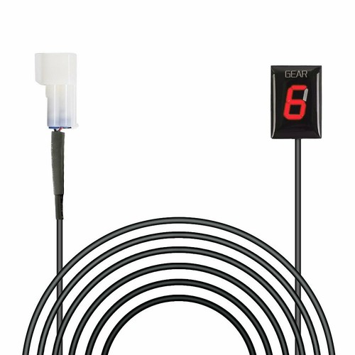 Motorcycle gear indicator - indicator, red