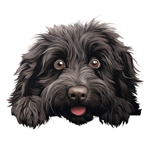 Puli car sticker - sticker, dog