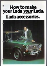 Lada 1200 & 1500 Accessories 1976-1977 UK Market Foldout Brochure Saloon, Estate