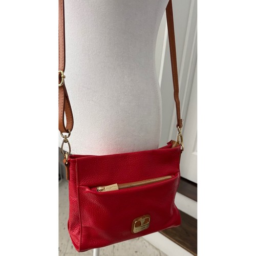 Valentina red pebbled - pebbled, leather