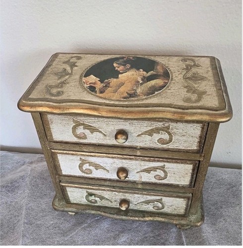 Vintage jewelry box chest - jewelry, 3