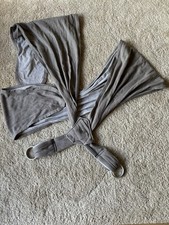 Caboo Close Baby Sling Carrier Organic Cotton, Grey, 5lb-32lb