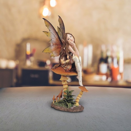 Golden fairy with clear wings - fairy,