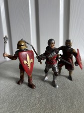  Schleich set of medieval knight figurines.  Part of the World of Knights series