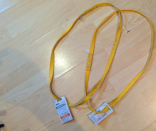 Petzl anneau 60cm - 2x, yellow