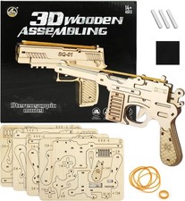 3D Wooden Puzzle Gun Toy Kit