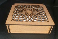 Laser Cut Mdf Wooden Box With