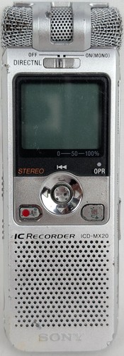 Sony recorder icd mx20 - sony, icd-mx20