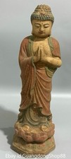 12" Old China Wood Painted