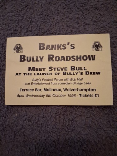 1996 steve bull ticket banks - 1996,
