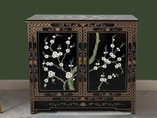 Oriental chinese black lacquer - oriental,