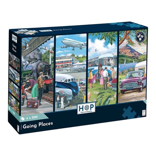 House puzzles going places - house,