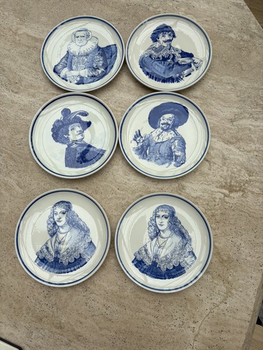 Set plates vintage - of, delfts