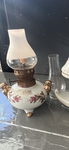 Antique miniature oil lamp - miniature,