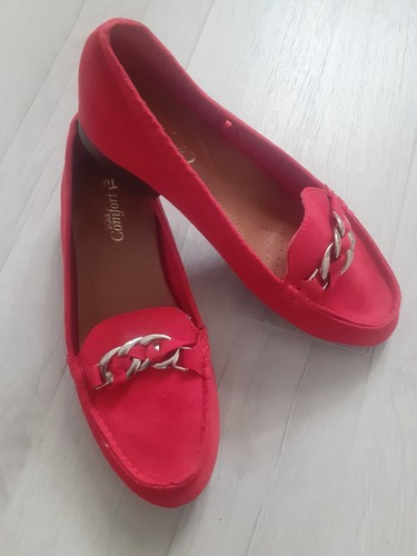 Womens red faux suede - tu,