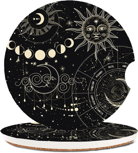Absorbent car coasters - absorbent, 2