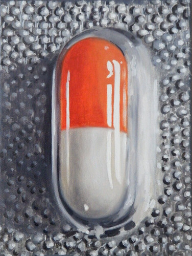Oil painting pill capsule - oil,
