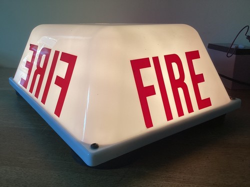 Magnetic illuminated fire roof - fire,