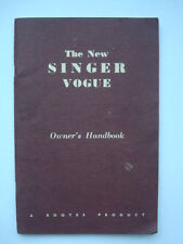 SINGER VOGUE SERIES I - Car Handbook - 1961 - #6600870