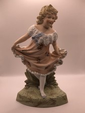 Gebruder Heubach Antique Bisque Figurine, 12”, Model Number 12337