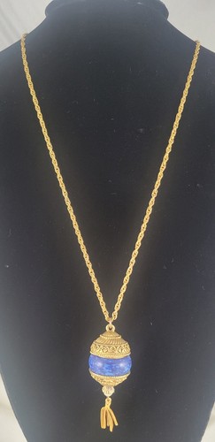 Vintage solid perfume pendant - solid,