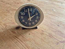 Vintage blue and white Westclox baby ben alarm clock