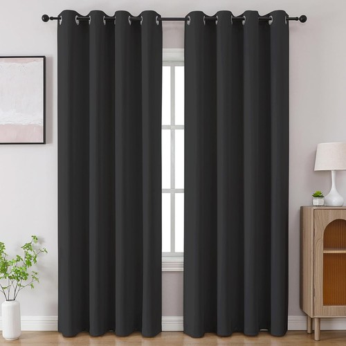 2pcs blackout curtains eyelet - 2pcs,