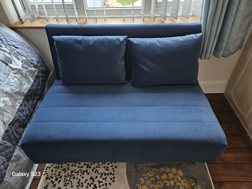Blue sofa bed - blue,
